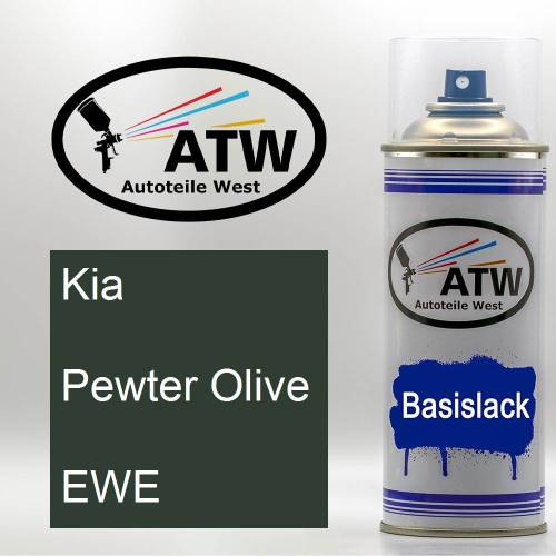 Kia, Pewter Olive, EWE: 400ml Sprühdose, von ATW Autoteile West.